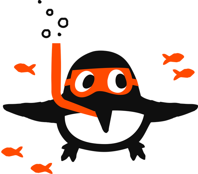 Penguin snorkelling