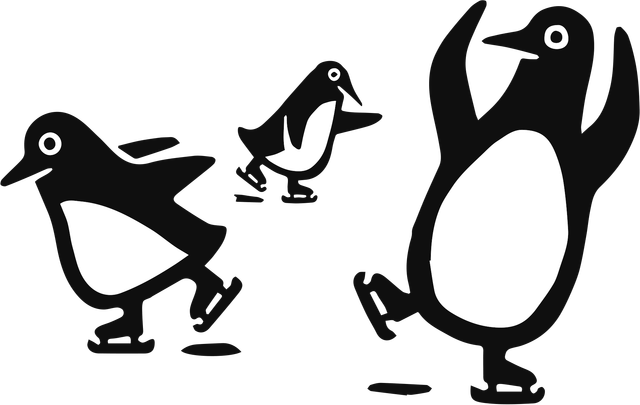 Penguins Skating