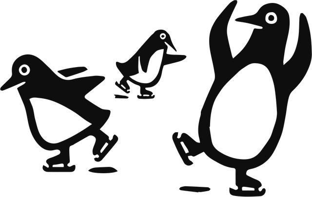 Penguins skating